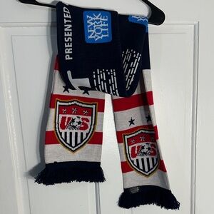 Patriotic Men's Scarf - Red, White, and Blue